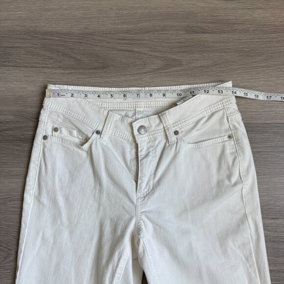 Cambio Jeans Parla White Stretch Denim Jean Size 6 - Picture 10 of 15